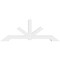 Ekena Millwork Vanguard Architectural Grade PVC Gable Bracket, 72"W x 27"H x 4"D x 4"F, 9/12 Pitch GBP072X27X0404VAN00 - alternate 5
